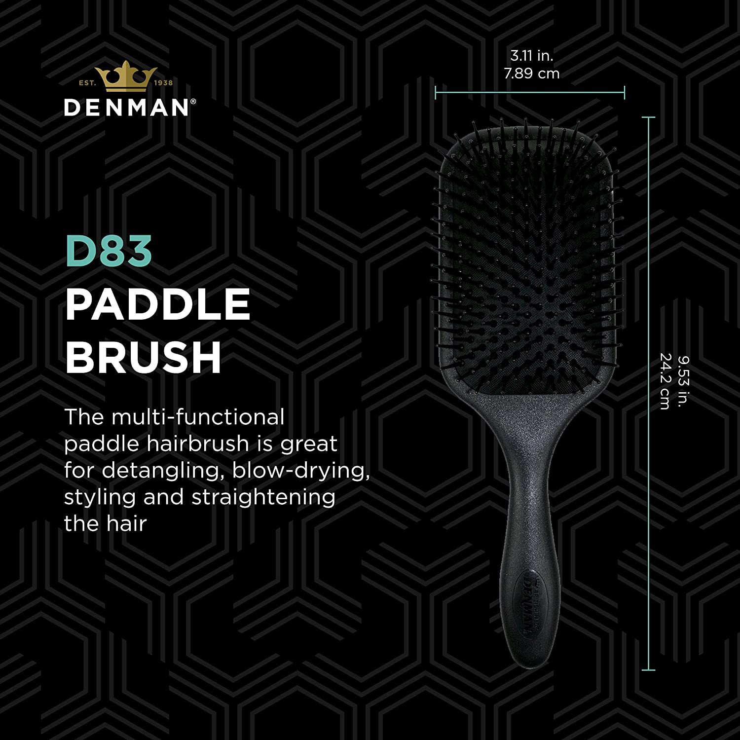 Denman D83 Large Paddle Brush 氣墊梳 – Brush Kingdom